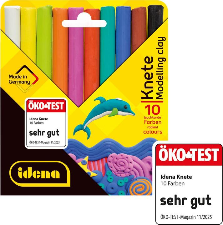 Actual product image Idena Plasticine 10 bars ass.