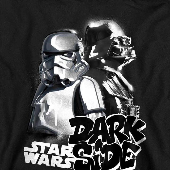 Produktbild Star Wars Dark Side Duo Kapuzenpullover meliert (128)