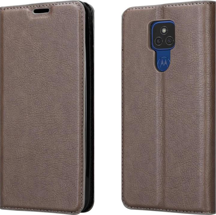 Actual product image Cadorabo Book Invisible Magnet Cover (Motorola Moto E7 Plus)