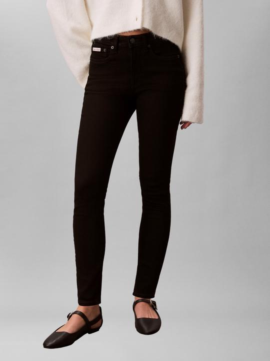 Actual product image Calvin Klein Jeans Mid Rise Skinny Ck Classic Black (W28/L32)