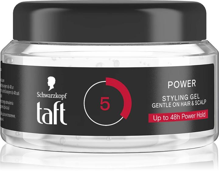 Actual product image Schwarzkopf Taft Power Hair Styling Gel 250ml - Strong Hold For Perfect Style (Hair gel, 250 ml)