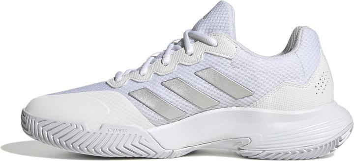 Productafbeelding Adidas Gamecourt 2.0 Ac Wit/Zilver Vrouw (38 2/3)