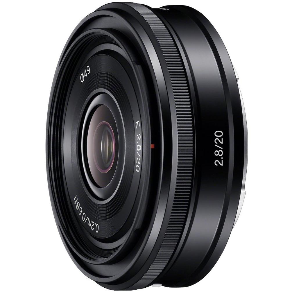 Sony E 20mm f/2.8 E-Mount (Sony E, APS-C / DX), Objektiv, Schwarz