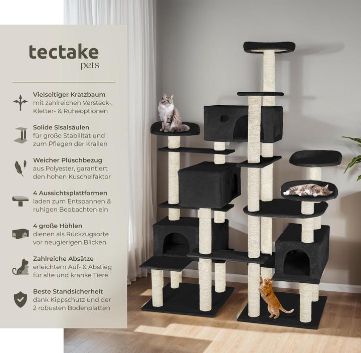 Produktbild tectake Entissar (214 cm, Schwarz)