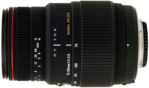 Actual product image Sigma 70-300mm, f/4.0-5.6 DG Macro, Nikon (Nikon F, full size)