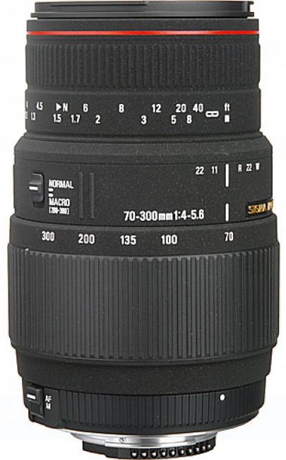 Actual product image Sigma 70-300mm, f/4.0-5.6 DG Macro, Nikon (Nikon F, full size)