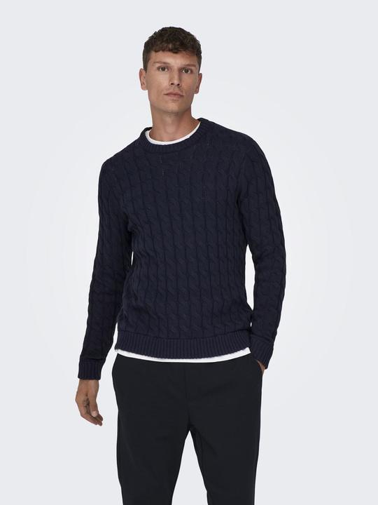 Produktbild Only & Sons Strukturstrick Strickpullover (M)