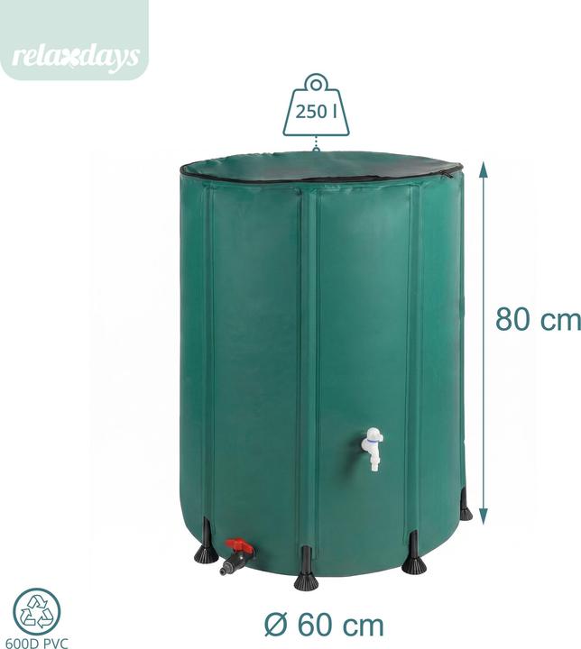 Produktbild Relaxdays Regentonne (250 l)