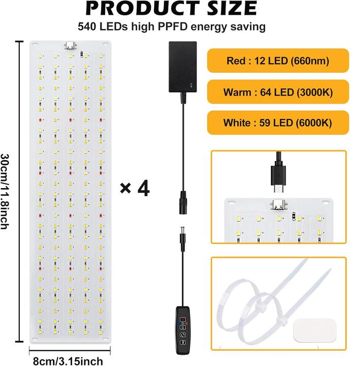 Actual product image Bordeag LED plant lamp (LED)
