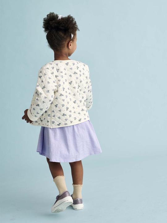 Produktbild Vertbaudet Mädchen-Set: Geblümte Jacke mit Steppnähten & Kleid (98)