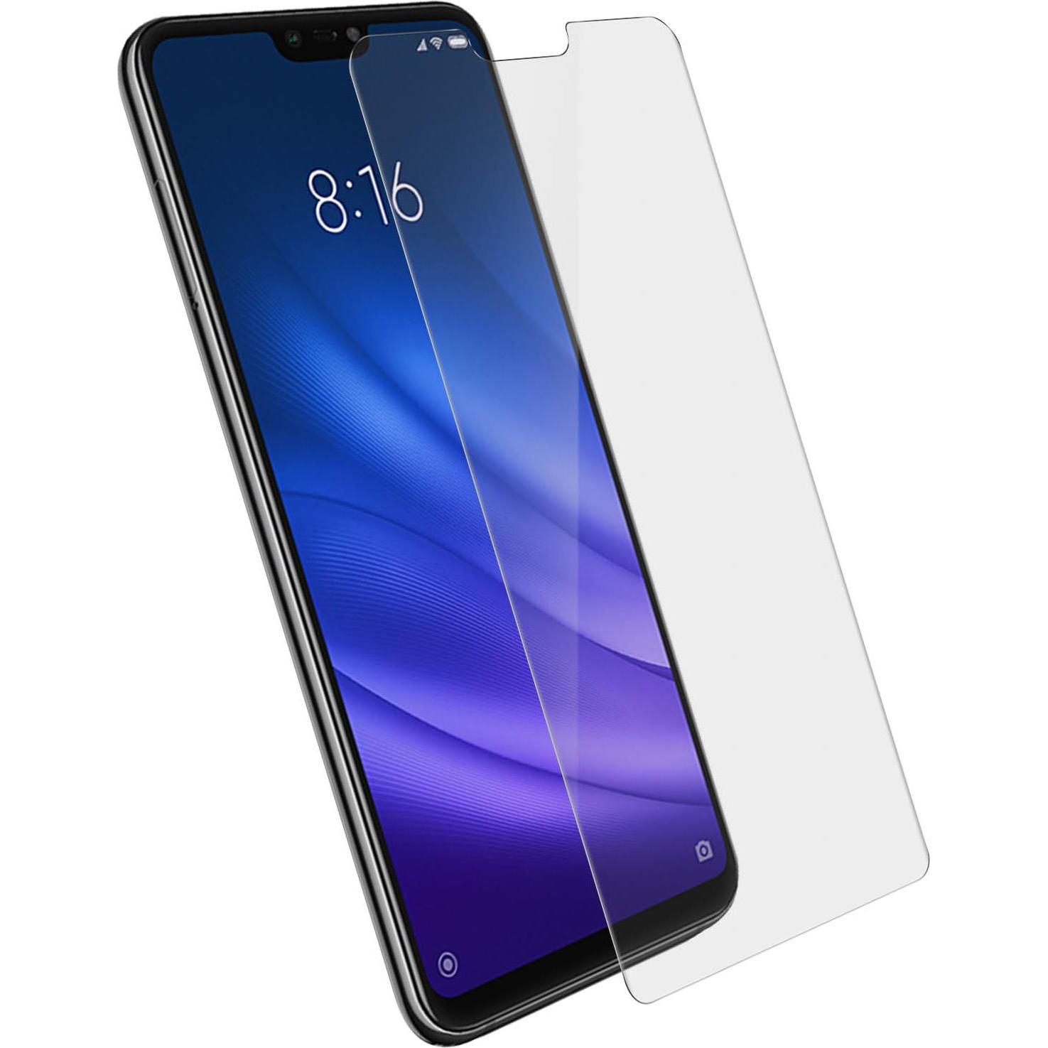 Avizar Kristallklare Folie, Glas-Displayschutz (1 Stück, Xiaomi Mi 8 Lite), Smartphone Schutzfolie, Transparent