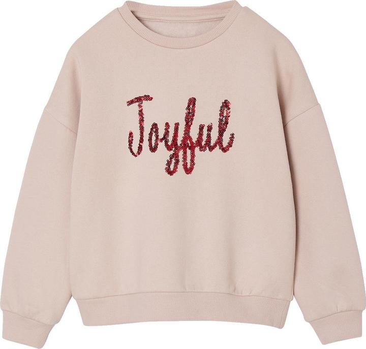 Produktbild Vertbaudet Mädchen Sweatshirt mit Pailletten und festlichem Schriftzug (86)
