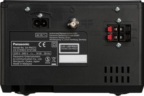 Productafbeelding Panasonic SC-PM272 (Bluetooth, CD Speler, 2x 10 W)