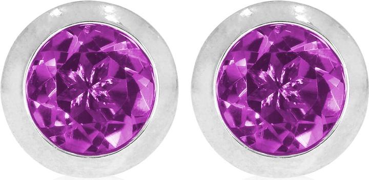 Immagine prodotto Xen Orecchini solitari con ametista di circa 1,54 carati. (Argento 925)