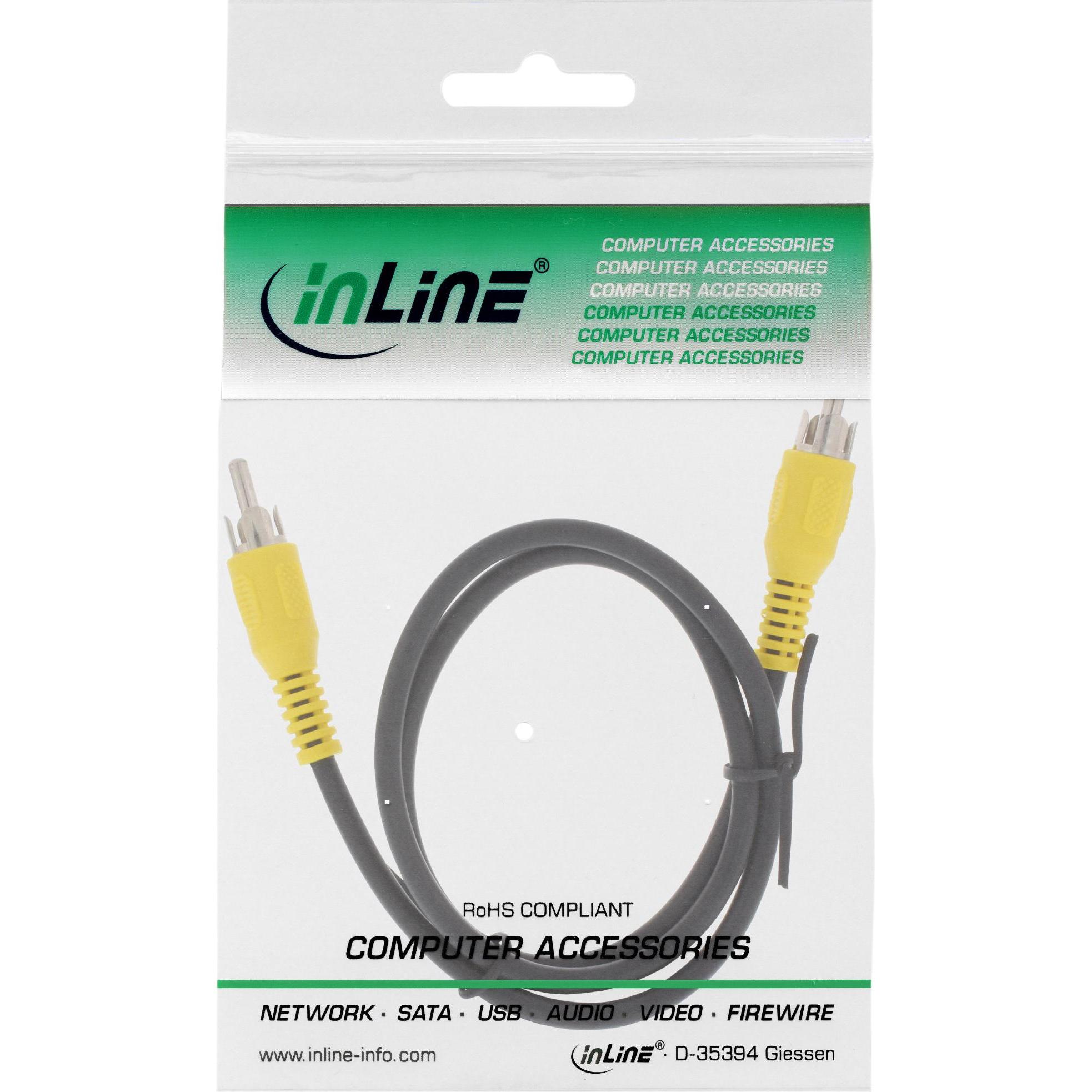 Thumbnail - InLine Cinch — Cinch (1 m, Cinch), Audio Kabel