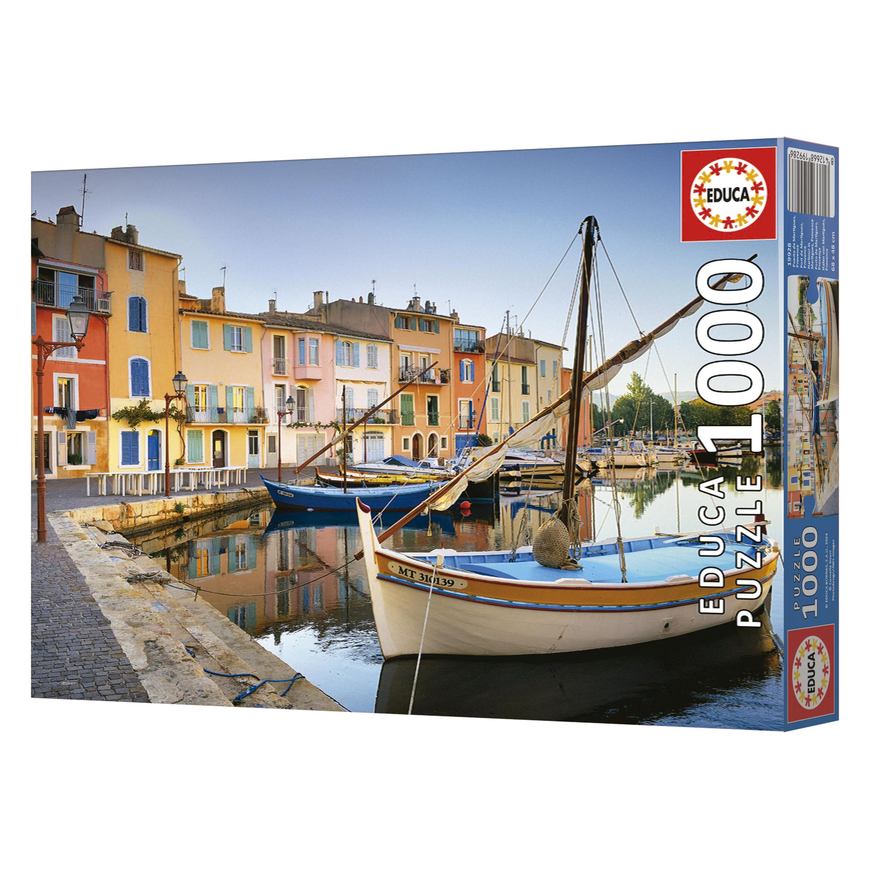 Educa 1000 St - Haven In Martigues Puzzel (80-19928) (1000 onderdelen)