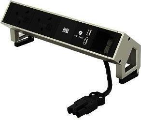 Produktbild Bachmann DESK2 - 2xUK, 1xUSB & 1xEmpty (2 x, CEE 7/3, BS 1363, 0.20 m)