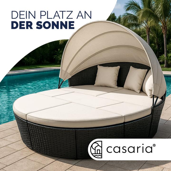 Image du produit Casaria Salon de jardin en poly rotin