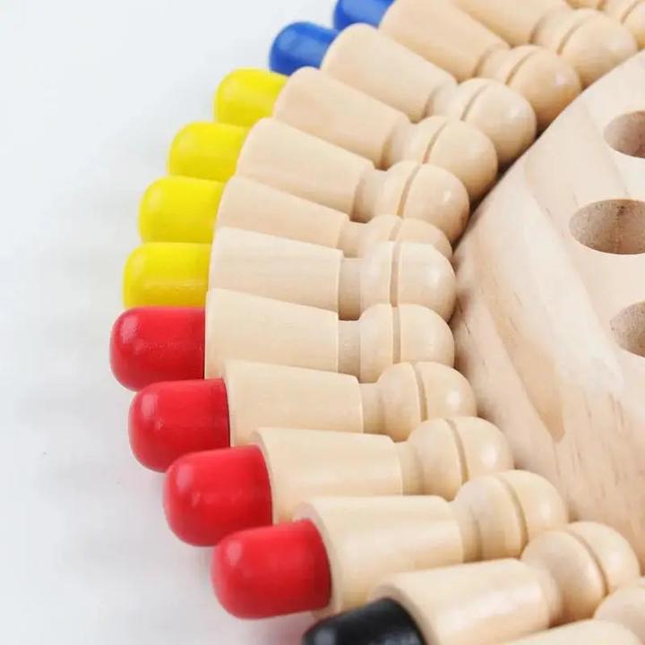 Produktbild Activity Board Hölzerne Memory Match Stick Schach Spiel Kinder Spielzeug Spass Block Board Educational Farbe