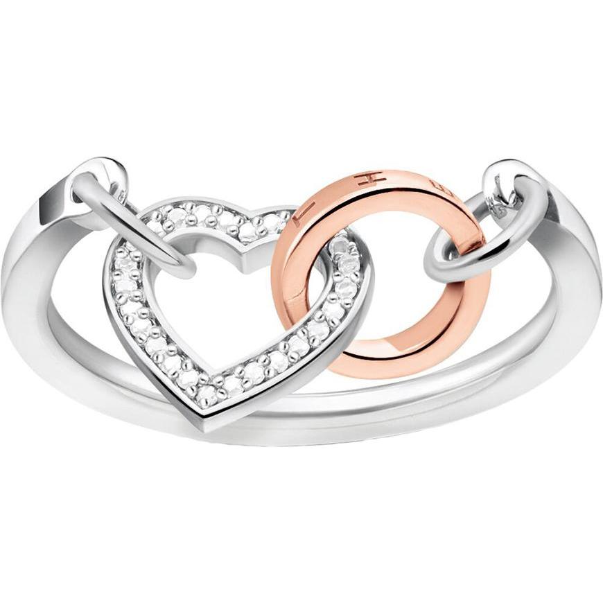 Thomas Sabo, Ring, Ring Together Herz - D TR0033-095-14, (54, 925 Silber)