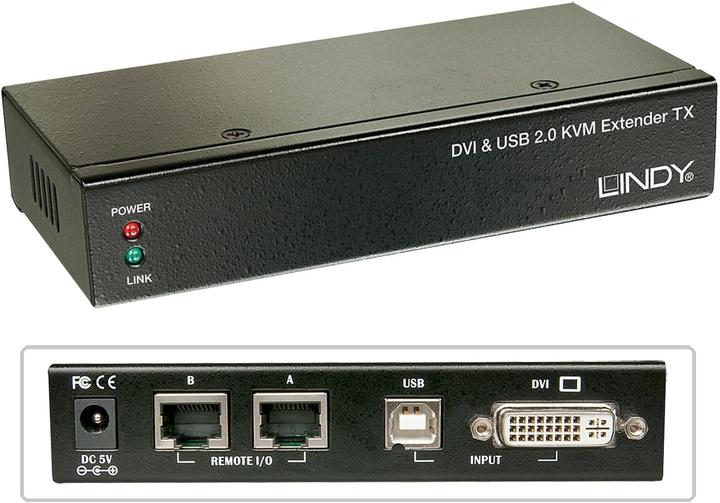 Produktbild Lindy Cat.6 KVM Extender Classic DVI USB
