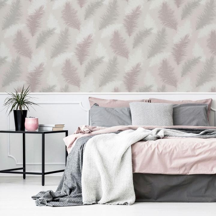 Actual product image Arthouse Sussurro Feather Wallpaper (50 x 1000 cm)