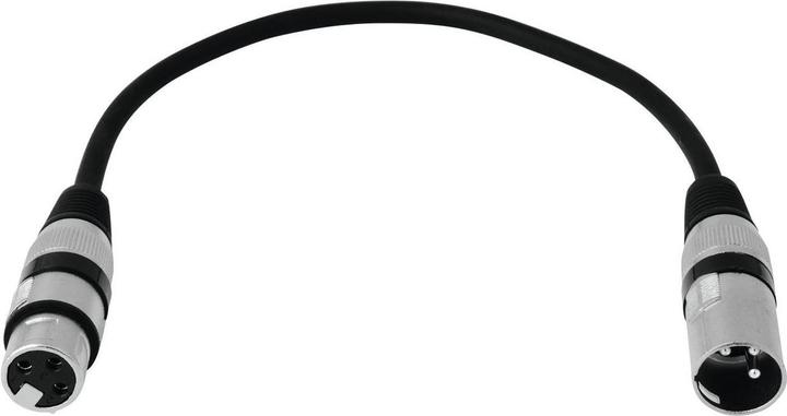 Actual product image Omnitronic XLR cable 3pin 0,2m sw (0.20 m, XLR)