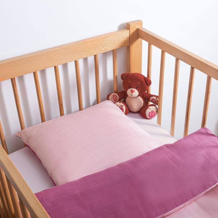 Image du produit Makian Parures de lit bébé Réversible gaze 80 x 80 / 35 x 40 cm - Orchidée (80 x 80 cm, 80 x 80 cm)