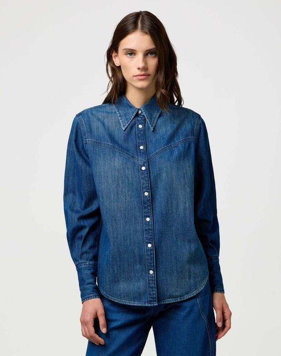 Actual product image Wrangler Jeanshemd Yoke Denim Shirt (S)
