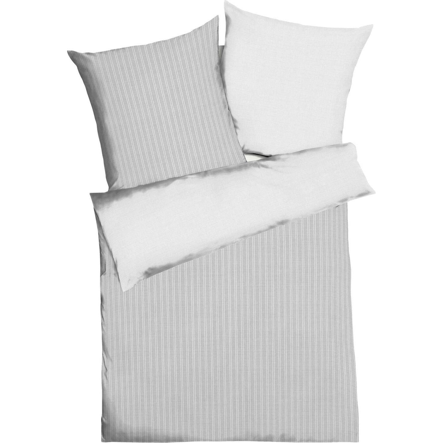 Traumschlaf, Bettwäsche, Combo silber (Bettwäsche Set, 80 x 80 cm, 240 x 220 cm)