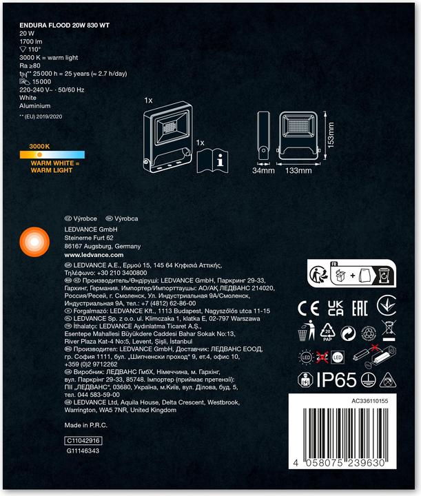 Image du produit Ledvance Endura Flood (1500 lm, IP65)