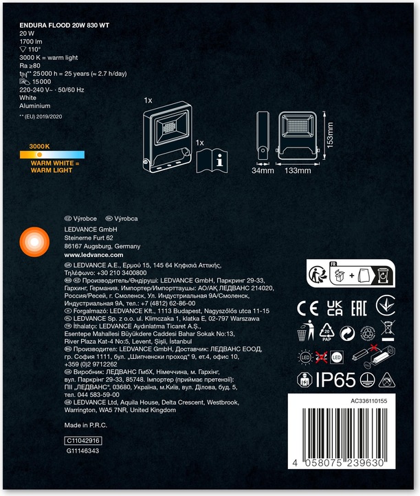 Actual product image Ledvance Endura Flood (1500 lm, IP65)
