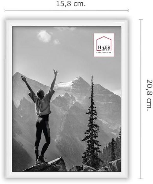 Actual product image Haes Deco Deco Kunststoff-Fotorahmen EF3W Easy Frame Weiss 15x20 cm (15 x 20 cm)