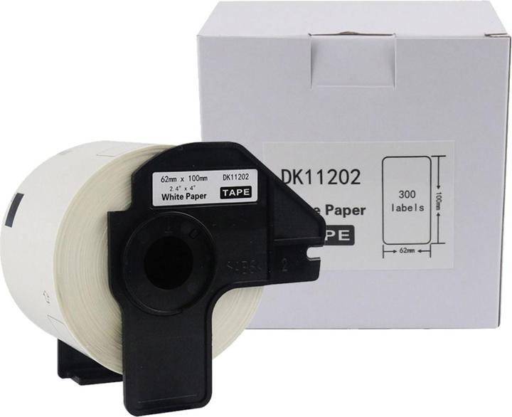 Actual product image Hermex Alternative label roll for Brother DK-11202 multi-purpose labels (6.20 cm)