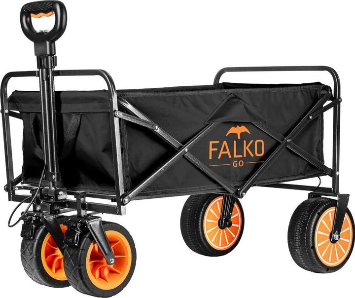 Genius Bollerwagen elektrisch Falko Go mit Antrieb - Akkubetrieb, Tragkraft 60 kg