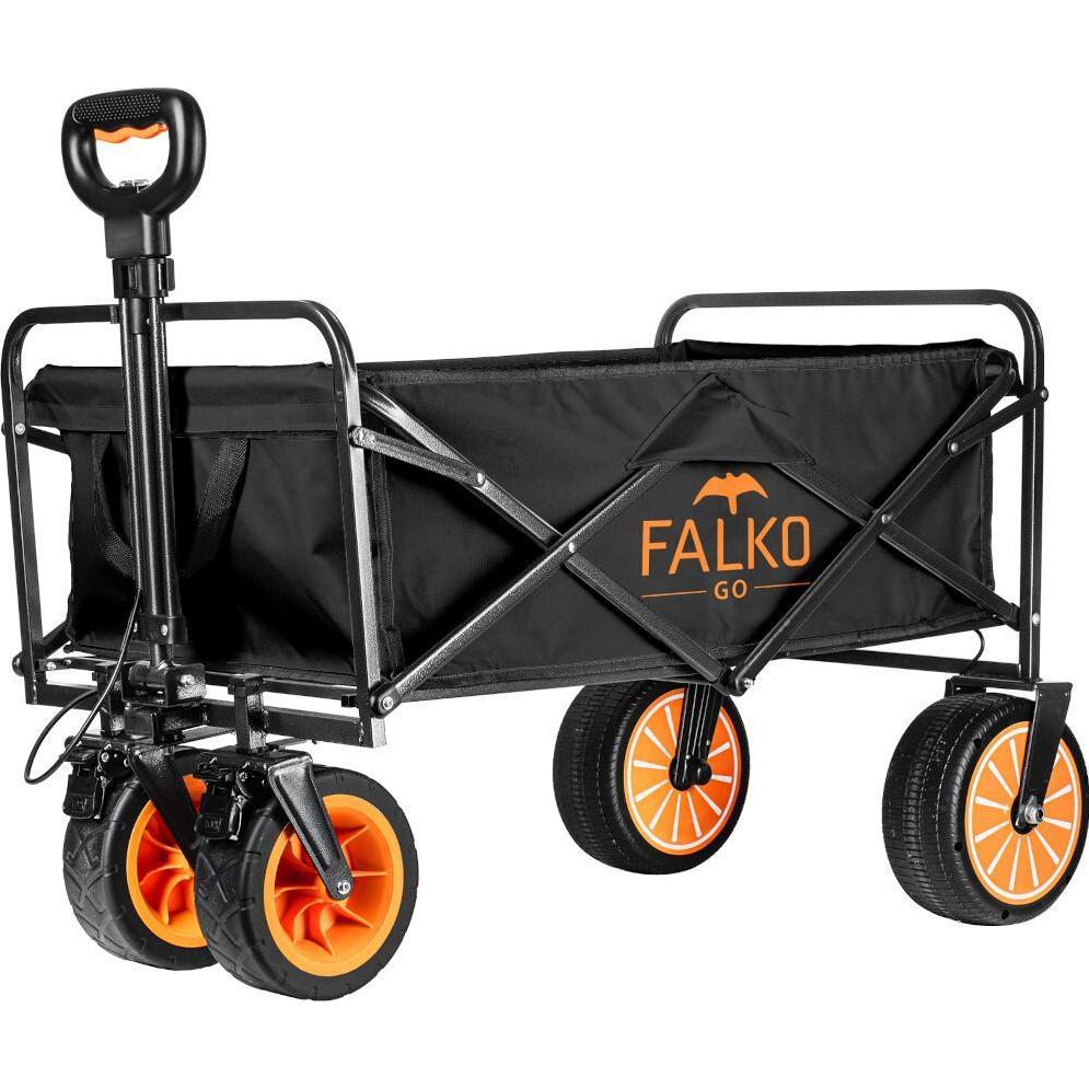 Genius Bollerwagen elektrisch Falko Go mit Antrieb - Akkubetrieb, Tragkraft 60 kg
