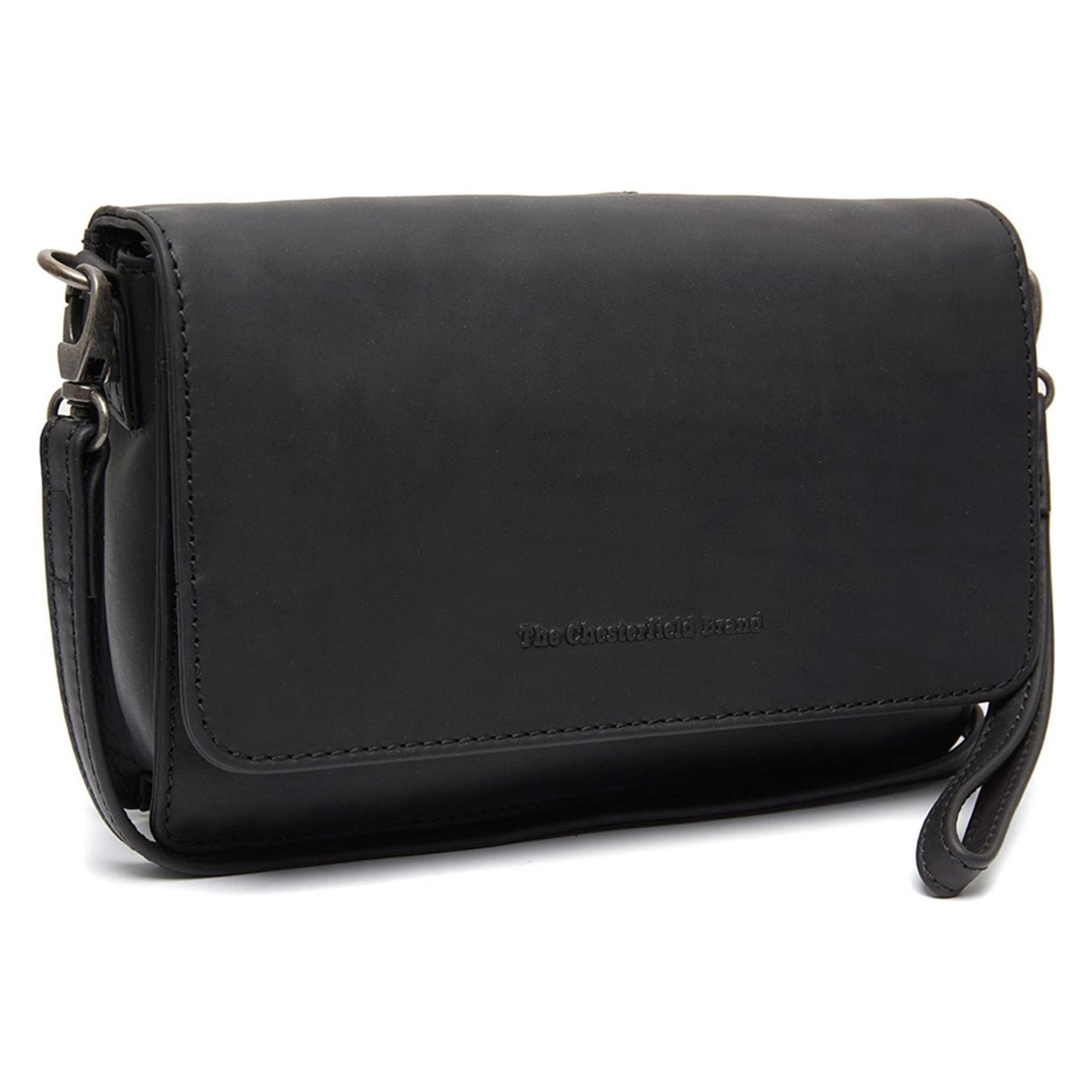 The Chesterfield Brand, Unisex, Handtasche, Upsala Umhängetasche Leder 21 Cm, Schwarz