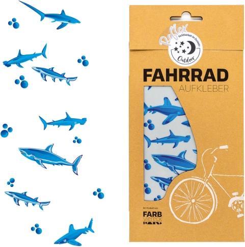 Farbviereck Reflective shark motif stickers