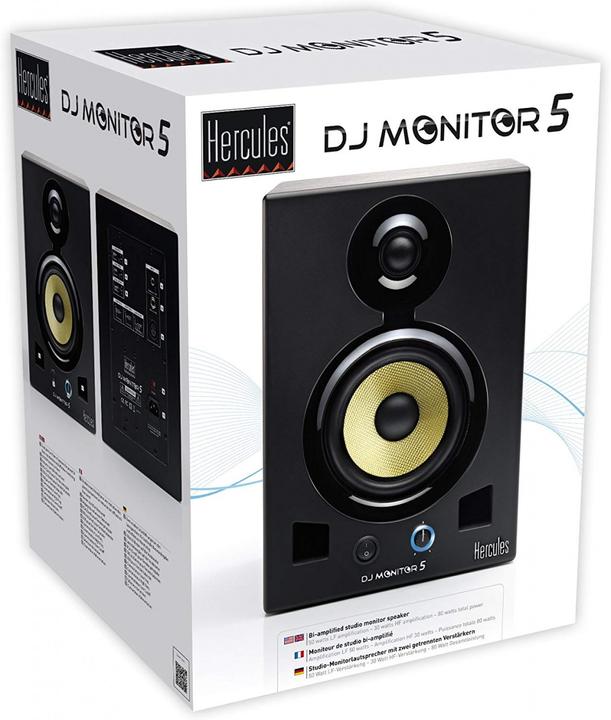 Actual product image Hercules DJ Monitor 5 (Active, Pair, 2x 80 W)