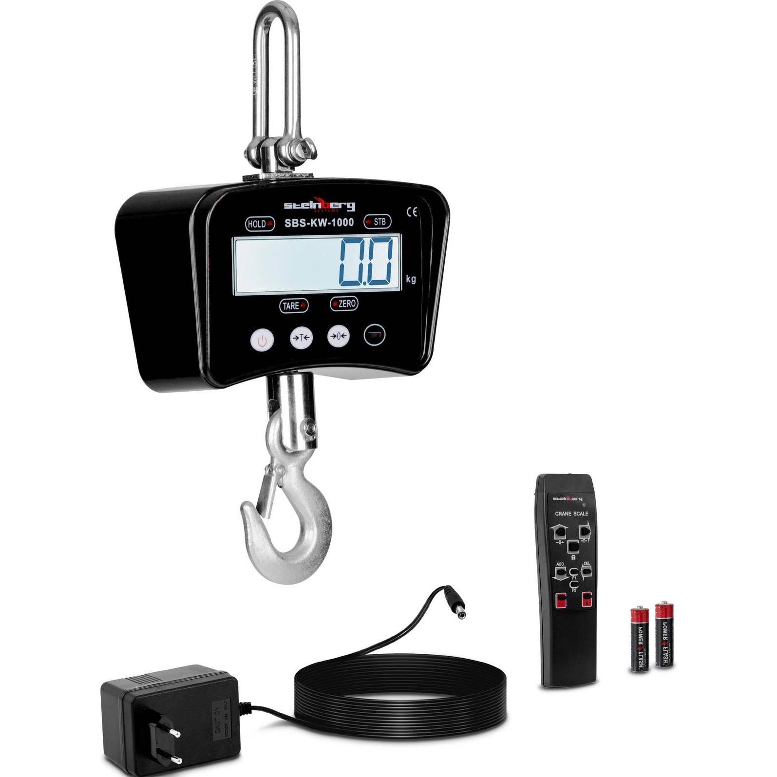 Thumbnail - Steinberg, Feinwaage, Kranwaage Industriewaage Hängewaage Lastenwaage 1000 kg 0,2 kg Waage