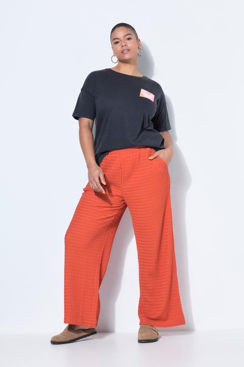 Produktbild Studio Untold Hose, Wide Legs, Waffelstruktur, Elastikbund (48)
