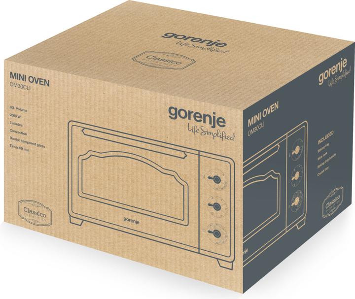 Productafbeelding Gorenje Mini Ofen OM30CLI 30L cr