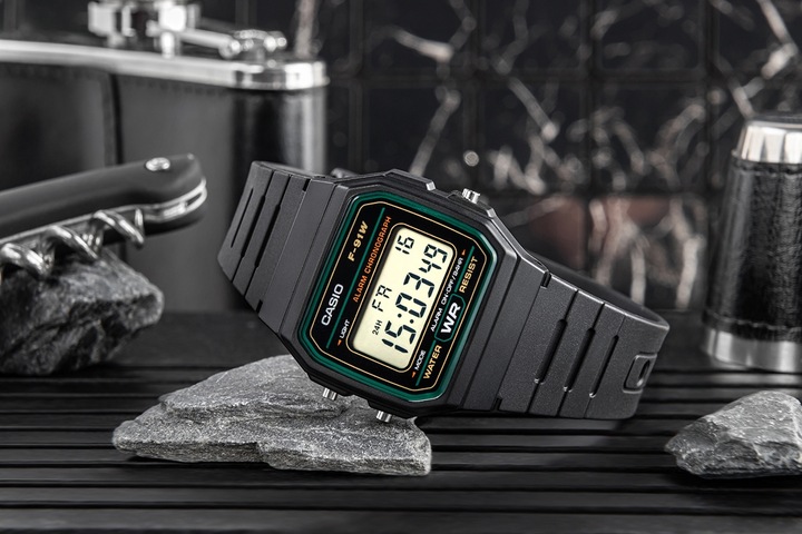 Image du produit Casio Retro Vintage - F-91W-3D (Montre numérique, 33 mm)