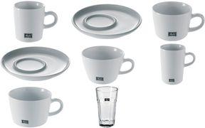 Melitta Soucoupe pour espresso "M-Cups", blanche en porcelaine, diamètre : 110 mm (6 x)