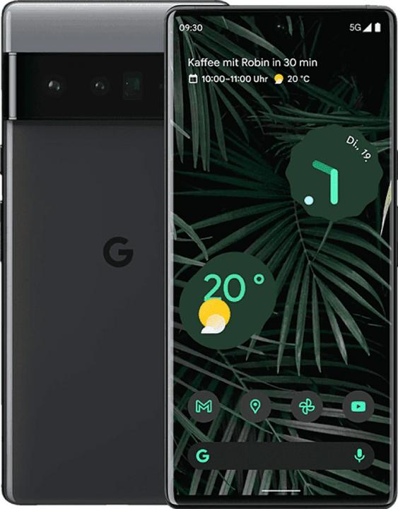 Produktbild Google Pixel 6 Pro (128 GB, Stormy Black, 6.70", SIM + eSIM, 50 Mpx, 5G)