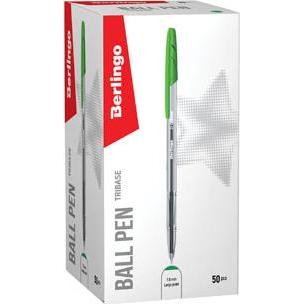 Berlingo, Penne, Penna roller, Žalias, 50vnt, 1mm, Tribase (Verde, 50 x)
