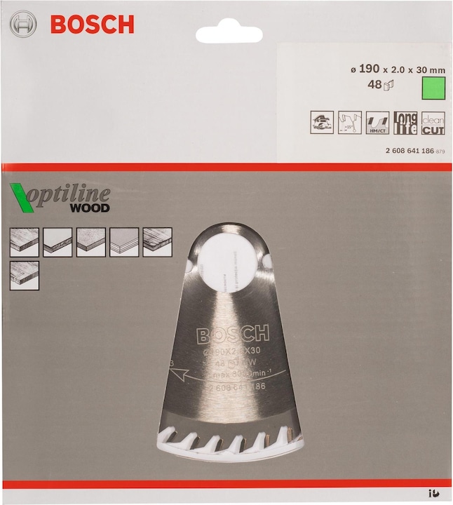 Productafbeelding Bosch Professional Zubehör Cirkelzaagblad Optiline Wood