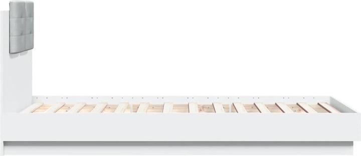 Actual product image vidaXL Bed frame with Sonoma oak headboard (135 x 190 cm)