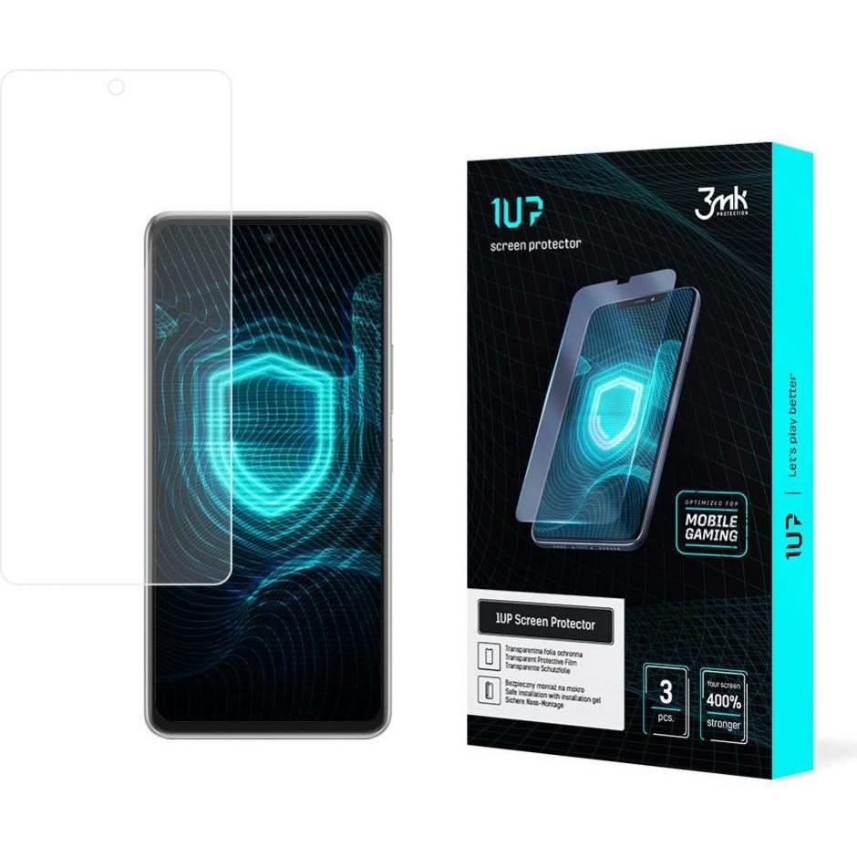 3MK Folia 1UP Sam A53 5G A536 Folia Gaming 3szt (3 Stück, Samsung Galaxy A53 5G), Smartphone Schutzfolie, Transparent