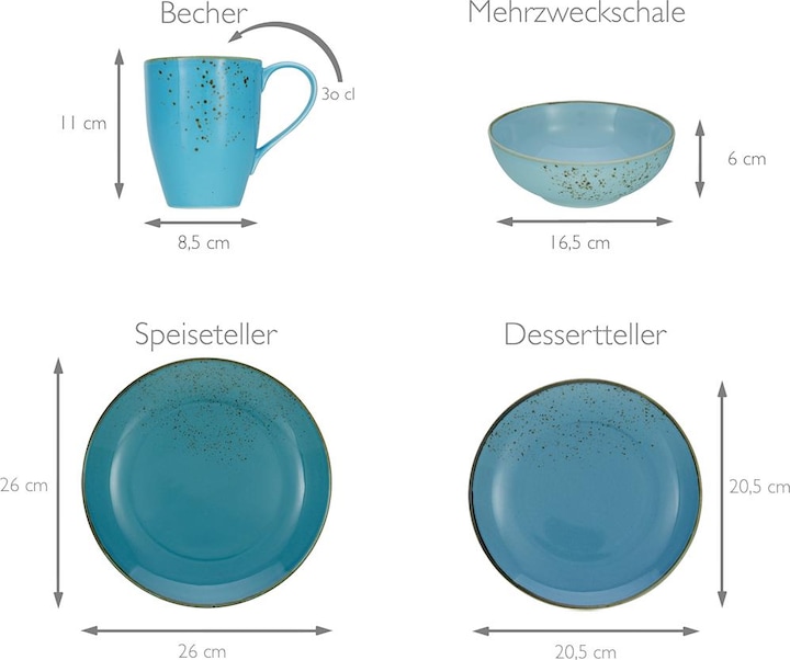Immagine prodotto CreaTable natura acqua (16 Pezzo/i)